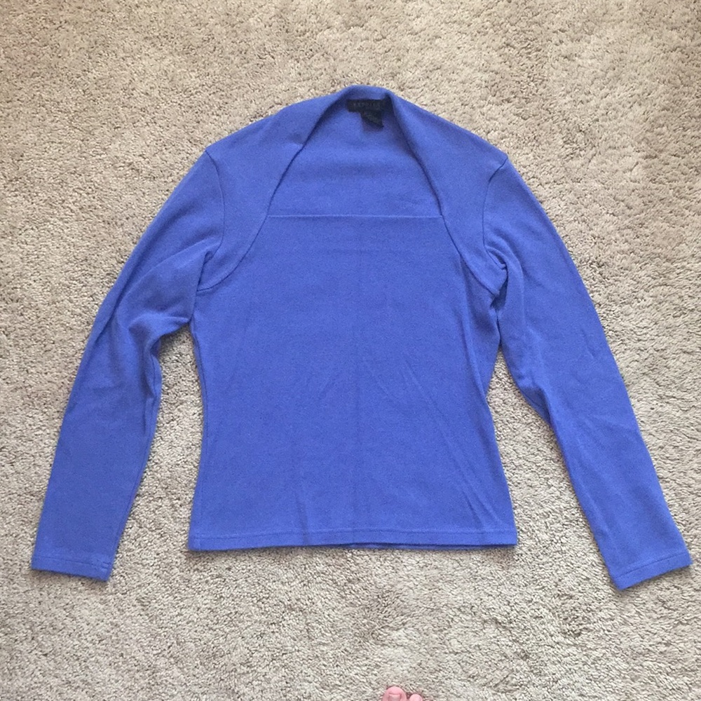 🔔🕊️LAST CHANCE EUC Express Purple/Blue Long Sleeve Top